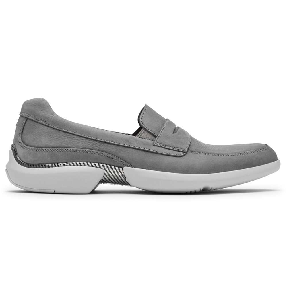 Rockport Mens Total Motion Advance Penny - Loafers Grey - NXI520617